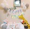 Pre-Strung Happy Birthday Sign - NO DIY - Holographic Hanging Banner Iridescent White Bunting String Flag Garland